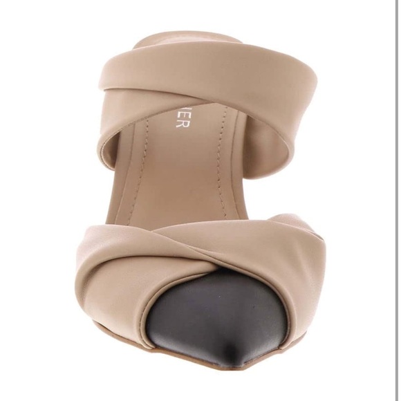 🆕 Marc Fisher style: MF Heaton tan and black pointy toe pumps Size 9 - Picture 5 of 7